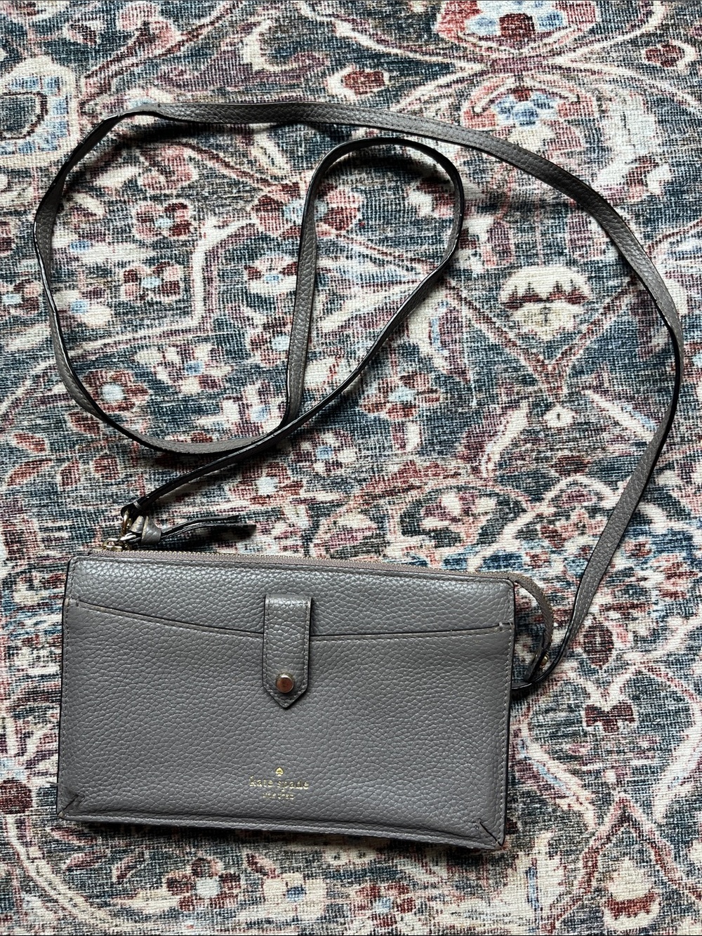Kate Spade Grey Crossbody Wallet